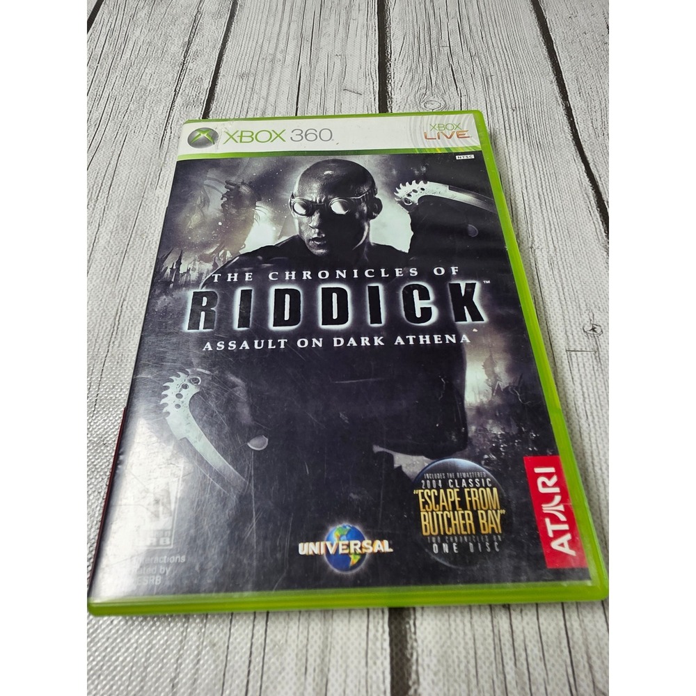 The Chronicles of Riddick Assault on Dark Athena Xbox 360 Atari 2009 Vin Diesel